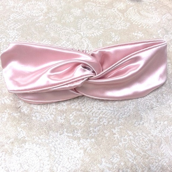 Brand New Slip Pure Silk Pale Pink Mulberry Twist Knot Headband for Hair - Picture 11 of 14